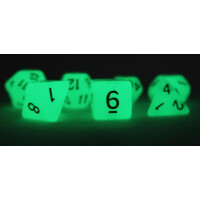 Fluorescent dice white Set