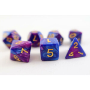 Marbled blue-purple/gold