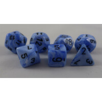 Chessex Vortex Snow Blue Set boxed