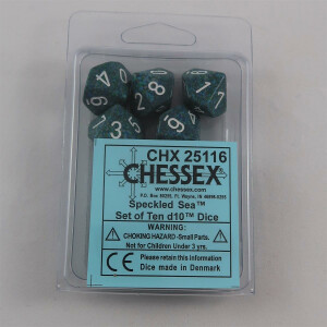 Chessex Speckled Sea 10 x W10 Set