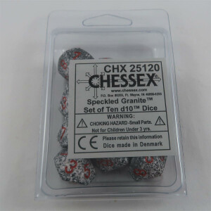 Chessex Speckled Granite 10 x D10 Set