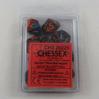 Chessex Gemini blue-red 10 x W10 Set