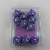 Chessex Opaque Purple 10 x W10 Set
