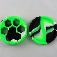 Silicon Round Dice Case green/black/white