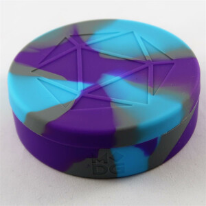 Silicon Round Dice Case purple/light blue/grey