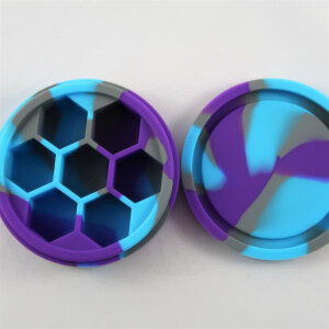 Silicon Round Dice Case purple/light blue/grey