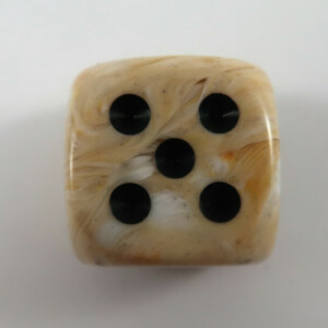 Chessex Marble Ivory W6 20mm