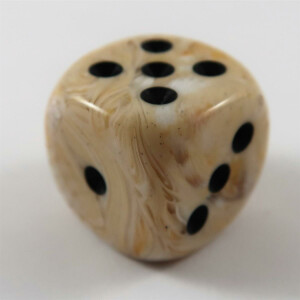 Chessex Marble Ivory D6 20mm