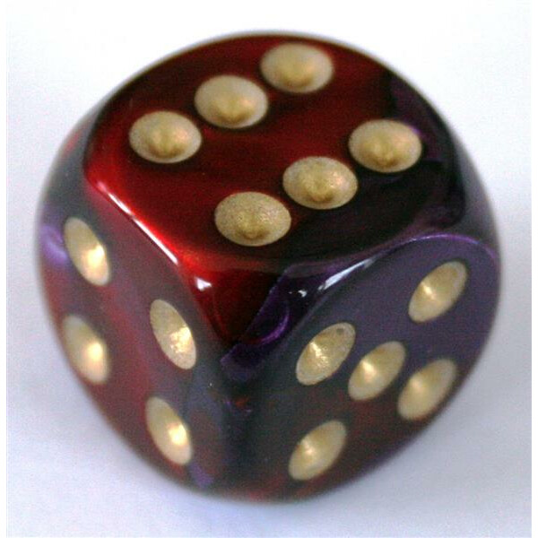 Chessex Gemini Purple-Red W6 20mm