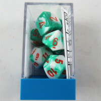 Chessex Gemini Mint green-white Set boxed