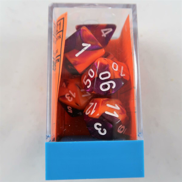 Chessex Gemini orange-purple Set boxed