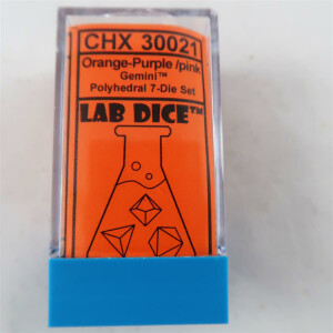 Chessex Gemini orange-purple Set boxed