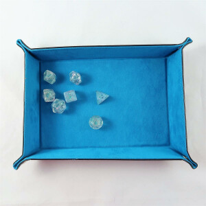 foldable dice board light blue