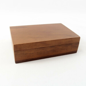 Wooden box black Walnut rectangular