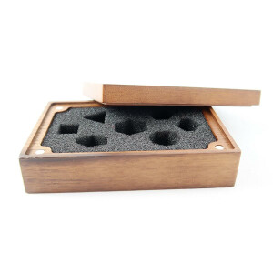 Wooden box black Walnut rectangular