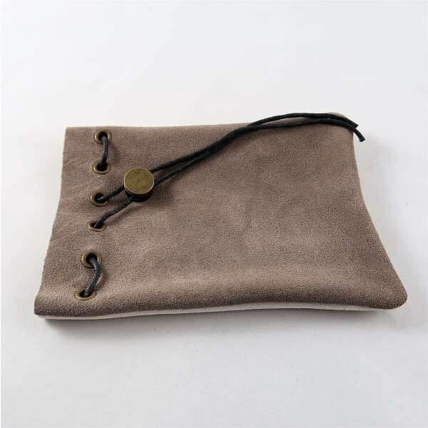 Leather Bag grey/light grey