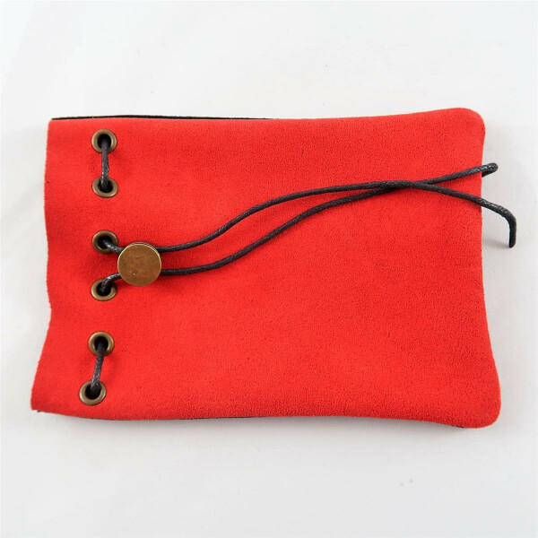 Leather Bag red/black