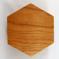 Wooden box Cherry hexagonal