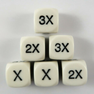 Multiplicators X, X, 2x, 2x, 3x, 3x D6
