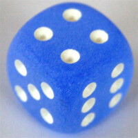 Chessex Frosted Blue W6 16mm
