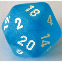 Chessex Frosted Caribbean Blue D20