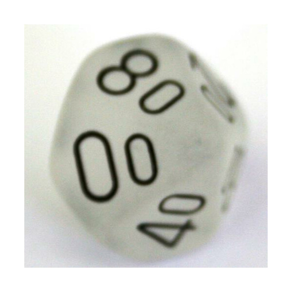 Chessex Frosted Clear D10%