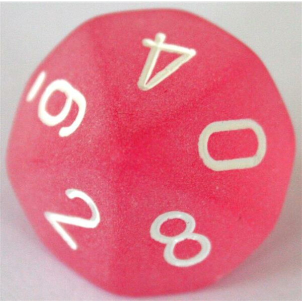 Chessex Frosted Pink D10