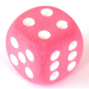 Chessex Frosted Pink D6 12mm
