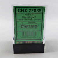Chessex Vortex Green D6 12mm Set
