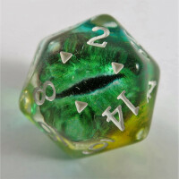 Dragoneye dice green D20