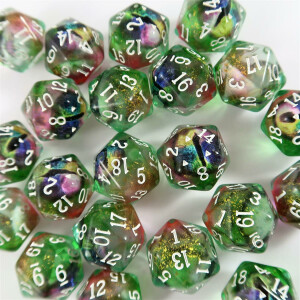 Dragoneye dice colourful D20