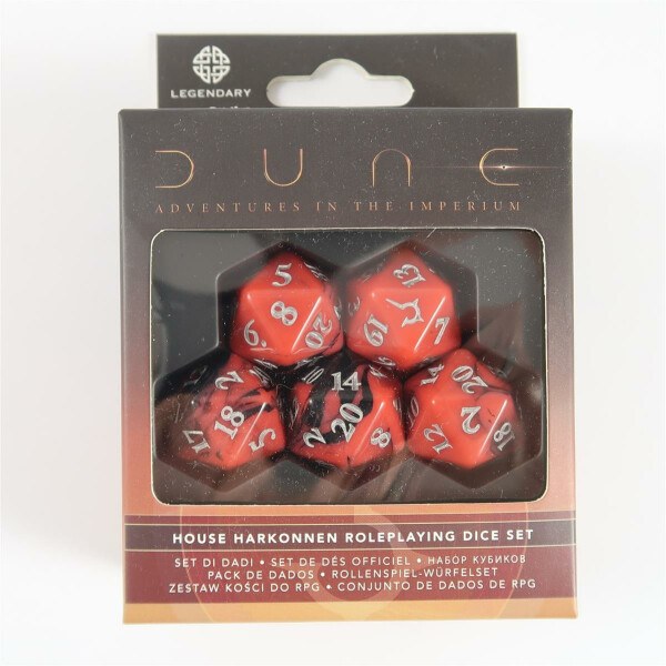 Dune House Harkonnen Roleplaying Dice Set