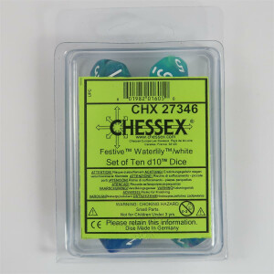 Chessex Festive Waterlily 10 x D10 Set