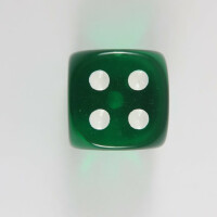 D6 12mm translucent green
