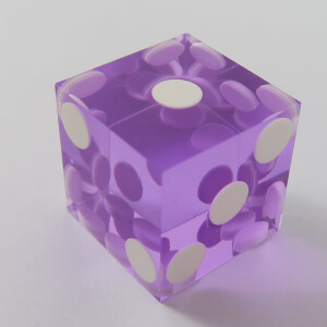 Casino dice purple
