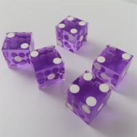 Casino dice purple