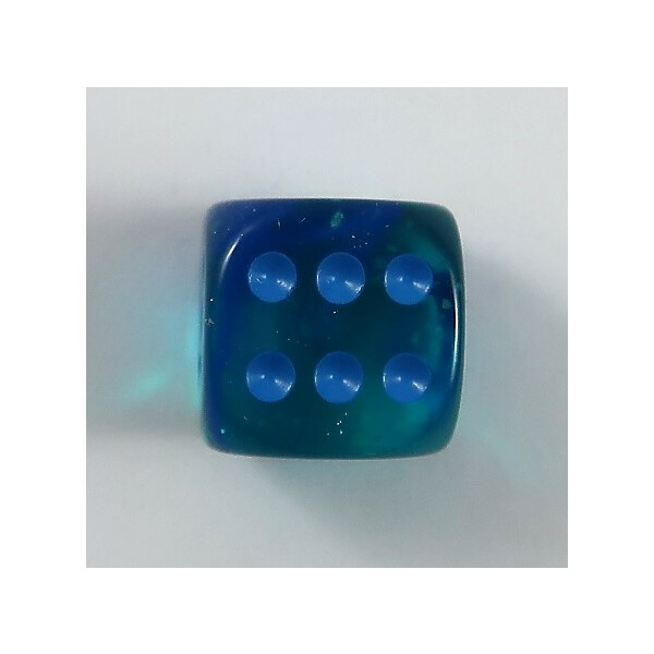 Chessex Gemini blue-blue D6 16mm