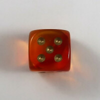 Chessex Gemini translucent red-yellow/gold W6 12mm