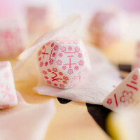 Japanese Dice Set: Cherry Blossom Petals