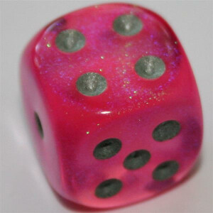 Chessex Borealis Pink D6 12mm