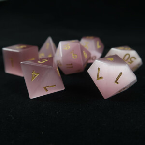 Pink Cat´s Eye Set with Metal Box