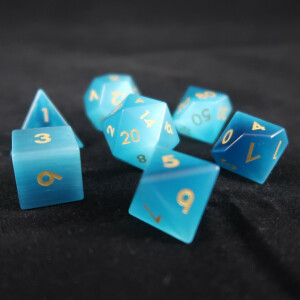 Catseye blue Set in Metal Box
