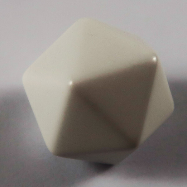 Chessex blank dice D20 white
