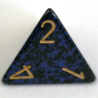 Chessex Speckled Golden Cobalt D4