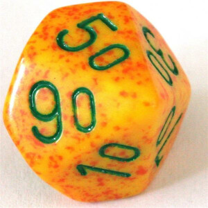 Chessex Speckled Lotus D10%